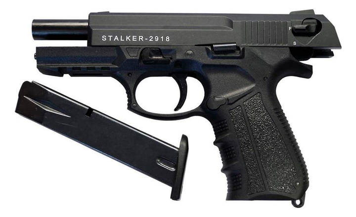 Шумовой пистолет Stalker Mod. 2918 Black - изображение 2