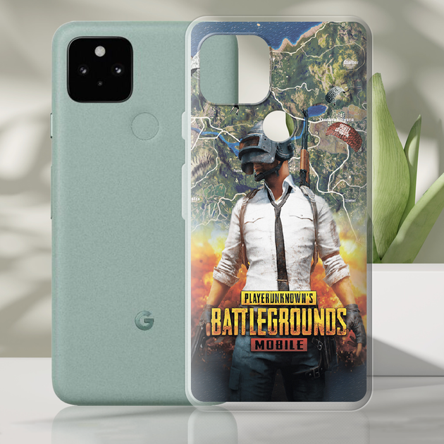 Чехол BoxFace Google Pixel 5 PUBG Mobile Прозрачный силикон (44286 ...