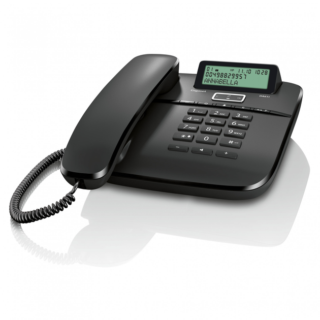 Проводной телефон Gigaset DA611 Black (S30350-S212-S321) – фото, отзывы ...