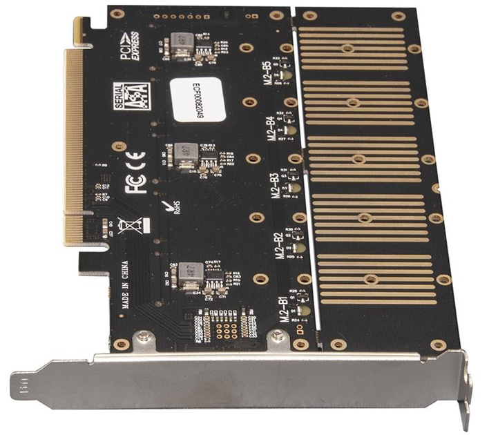 Контроллер Frime WCH382L (ECF-PCIEtoSSD010) PCI-E-5xM.2 (B Key) - изображение 2