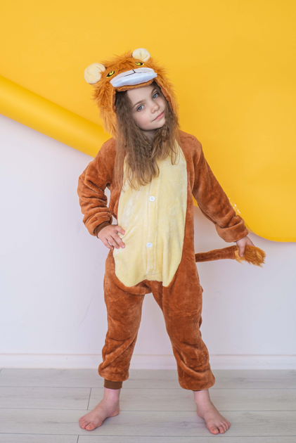 Пижама Кигуруми детская BearWear Лев New M 115 - 125 см Коричневый (K0W1-0079-M) 