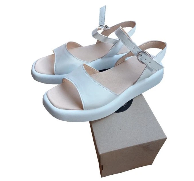 Женские кожаные босоножки Comfort размер 37 Ailinda Белый (634-8(37)) - изображение 6