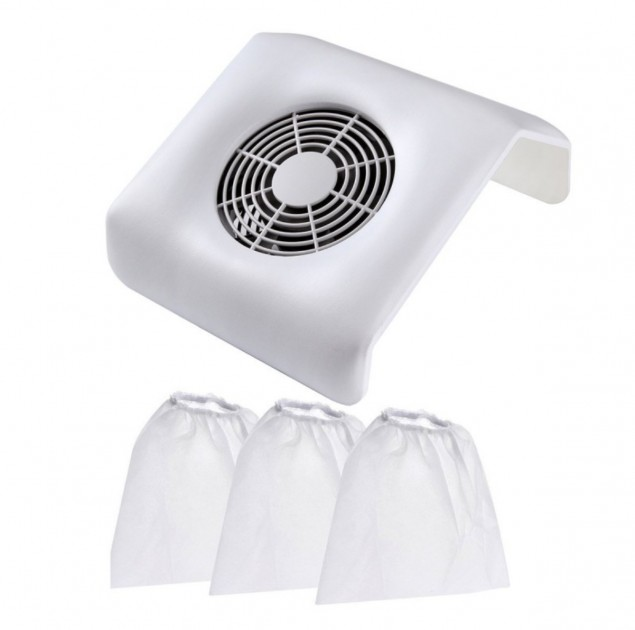 Вытяжка для маникюра с вентилятором Nail Dust Collector Белый – фото ...