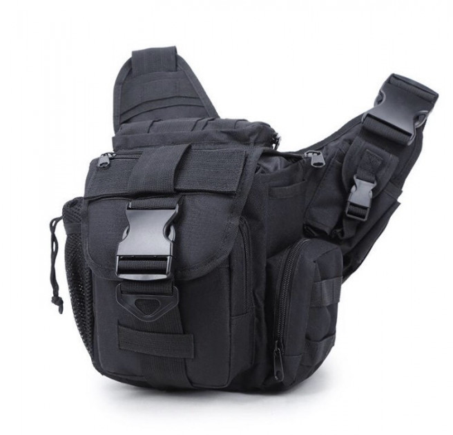 Сумка тактическая Molle TacticBag B03, черная - зображення 1