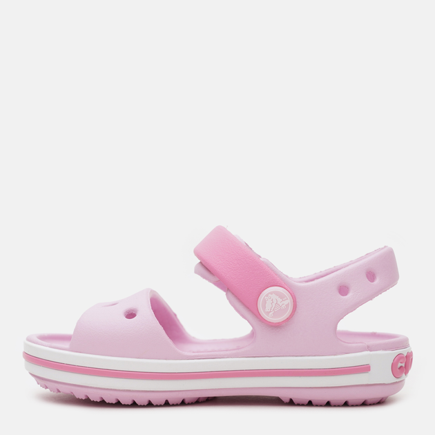 Дитячі сандалії для дівчинки Crocs Crocband Sandal Kids 12856-6GD 32-33 (J1) Ballerina Pink (0191448657311_1914486573110) - зображення 3