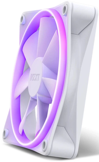 Кулер NZXT RGB Fans - Single F120RGB - 120 мм White (RF-R12SF-W1) - зображення 3