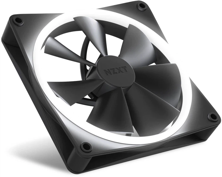 Кулери NZXT F140RGB Double 140 мм + Hub Black (RF-R14DF-B1) - зображення 8