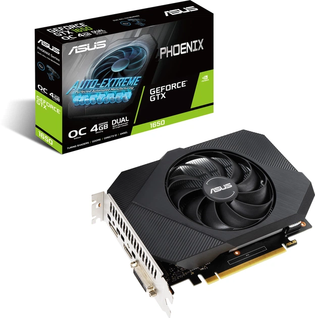 Видеокарта Asus PCI-Ex GeForce GTX 1650 Phoenix OC 4GB GDDR6