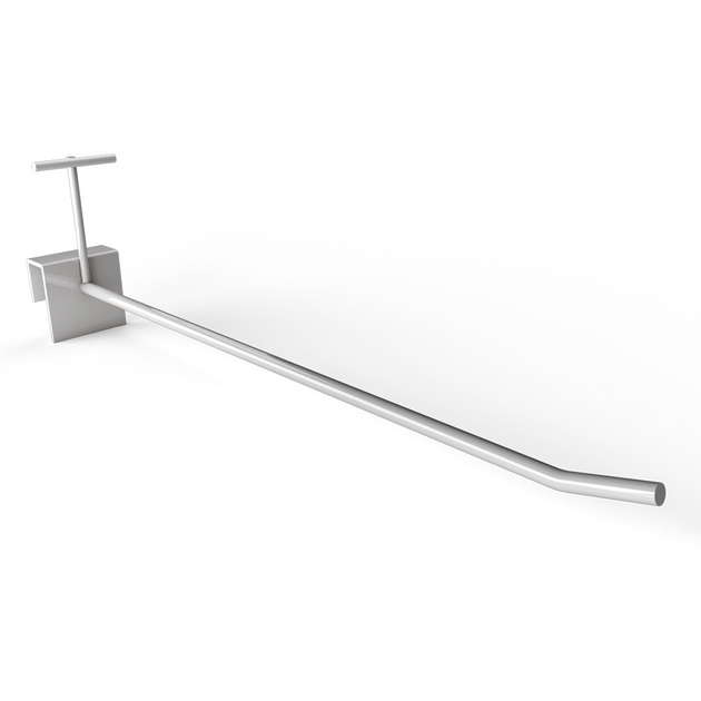 Крючок торговый с ценникодержателем на штангу КТц6-300 белый 1.7.1.300 ...