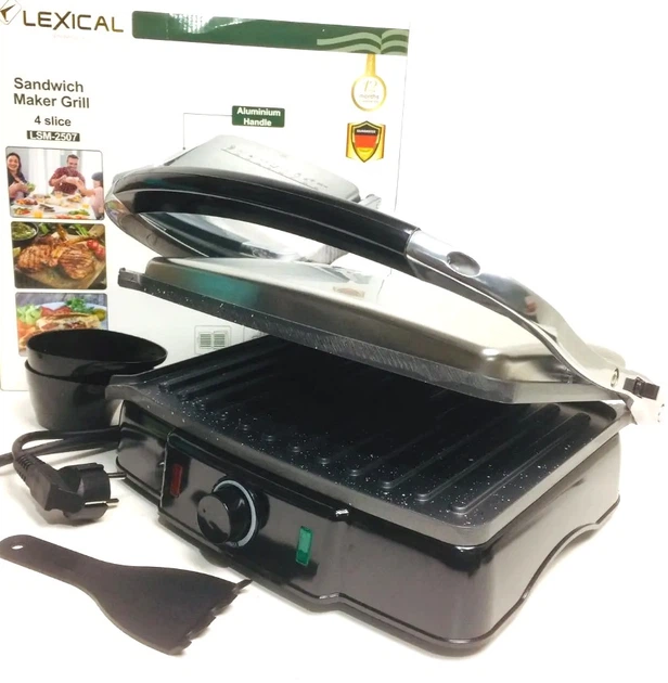 Гриль контактный электрический прижимной настольный Lexical LSM-2507 2200W - изображение 8