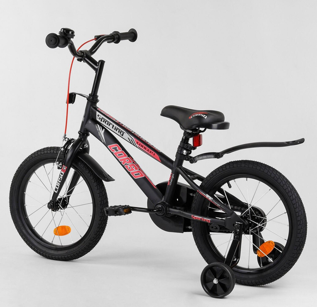Велосипед 16" дюймов 2-х колёсный CORSO R-16119 ручной тормоз, звоночек ...