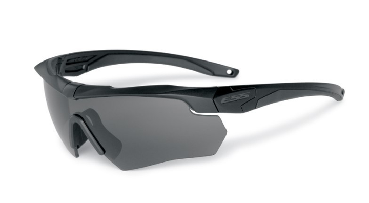 Тактичні балістичні окуляри ESS Crossbow One Black / Smoke Grey - изображение 1