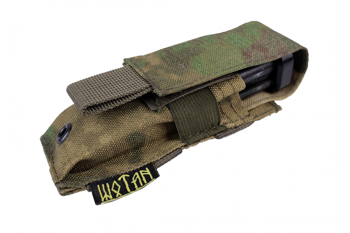 Підсумок Wotan Tactical для пістолетного магазину Камуфляж (Atacs зелений) - зображення 1