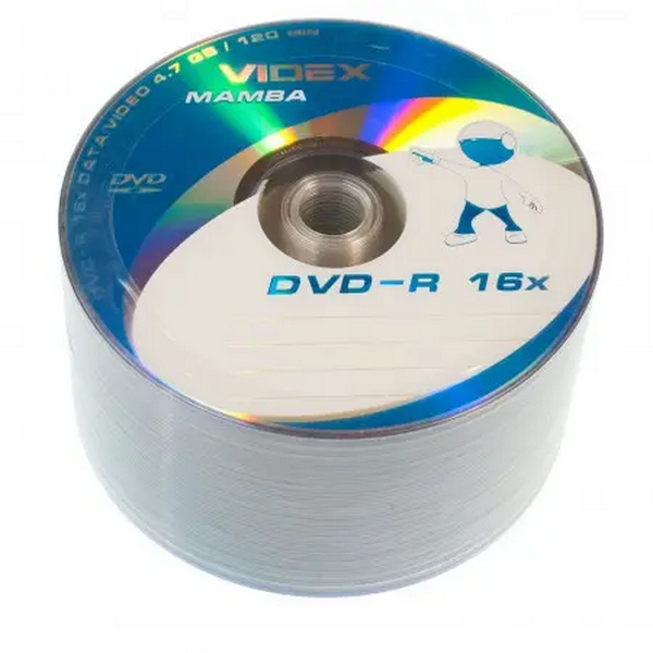 Компакт-диск Videx Mamba DVD-R 4.7Gb 16x, 50 шт в упаковке (20931) - изображение 2