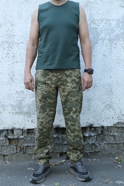 Тактична майка, футболка чоловіча олива розмір 58 (BEZ-2209) - зображення 2