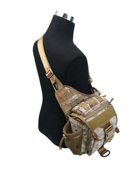 Тактическая плечевая сумка Shark Gear Fatboy Bag 70006011, 900D Digital Desert ( АОР1) - изображение 1