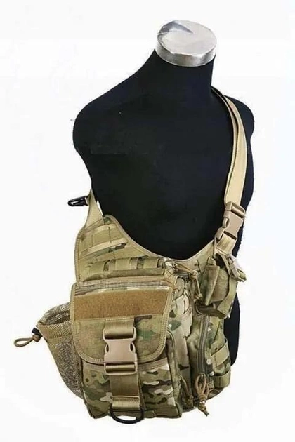 Тактична плечова сумка Shark Gear Fatboy Bag 70006011, 900D Digital Desert (копія АОР1) - зображення 2