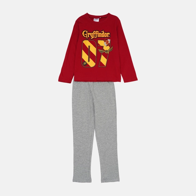 Акція на Піжама (футболка з довгими рукавами+штани) для хлопчика Disney Harry Potter HU2048 110-116 см Темно-червона від Rozetka