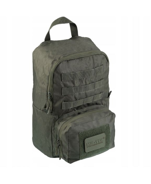 Рюкзак штурмовой Mil-Tec 20 л с подсумкой хаки - изображение 1