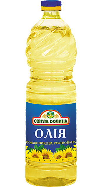 Масло подсолнечное рафинированное Світла долина 1 л/920г – купить в ...