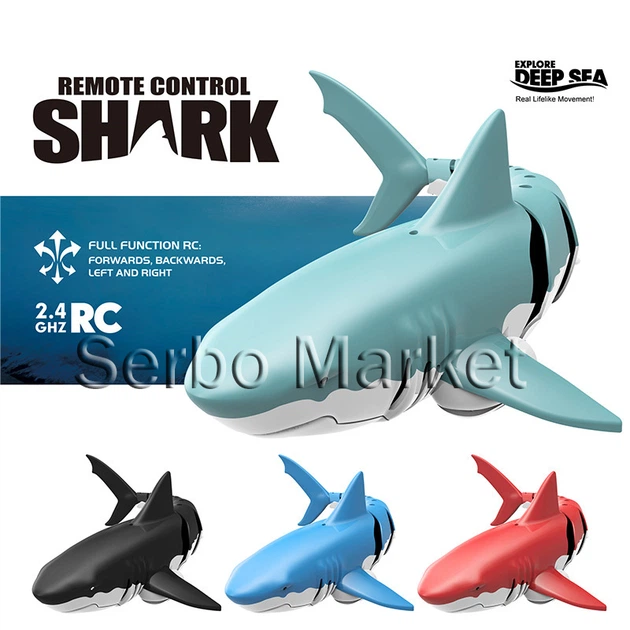 Радиоуправляемая игрушка Акула USB RC пульт на батареях "Shark" модель Z102 (Синий) - изображение 4