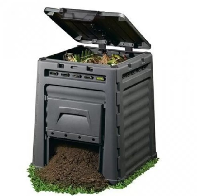Компостер садовый Keter CURVER ECO COMPOSTER 320 Черный - изображение 2