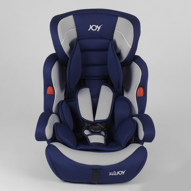 Детское автокресло JOY NB-5222 цвет бело-синий, универсальное от 9 до ...