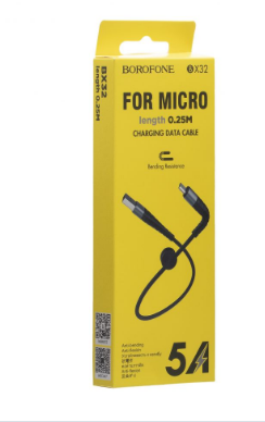 Кабель USB Borofone BX32 Munificent Micro 0.25m - изображение 3