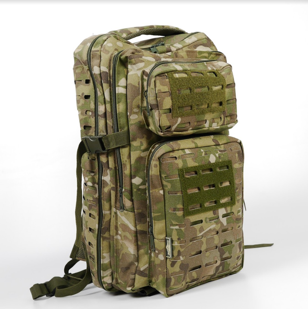 Рюкзак тактический 45 литров объем, мужской военный рюкзак 45л, водоотталкивающий Cordura Мультикам - изображение 1