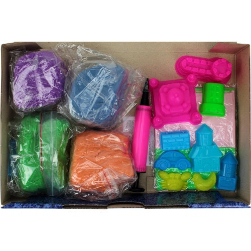 Набір для творчості Danko toys Кінетичний пісок KidSand 1600г + пісочниця (Укр) (KS-02-01U) - Фото 2 Набір для творчості Danko toys Кінетичний пісок KidSand 1600г + пісочниця (Укр) (KS-02-01U) - зображення 2