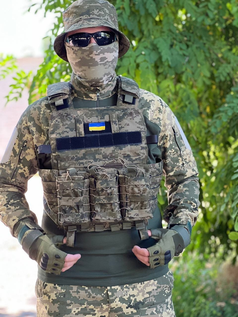 Тактическая форма пиксель+плитоноска, военная форма, рубашка и штаны военные Форма ВСУ 50 р - изображение 1