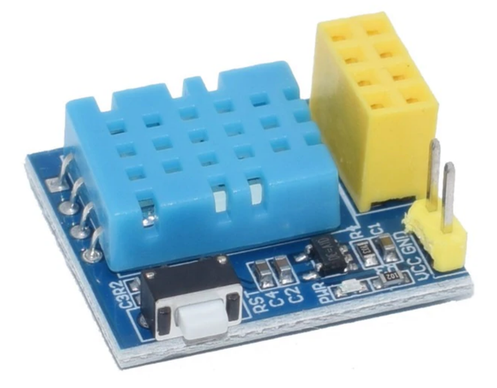 Модуль DHT11 термометр и гигрометр датчик влажности и температуры под ESP8266 ESP-01S ESP-01 - Фото 1 Модуль DHT11 термометр и гигрометр датчик влажности и температуры под ESP8266 ESP-01S ESP-01 - изображение 1