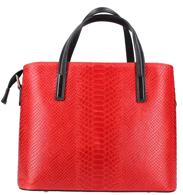 Женская кожаная сумка Italian bags DB9031 red 