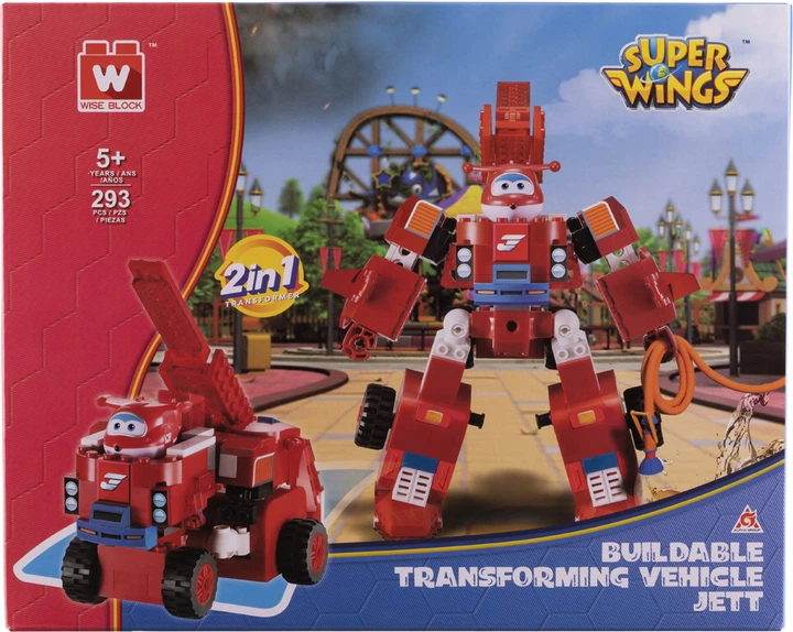 Конструктор-трансформер Super Wings Small Blocks 2-in-1 Buildable