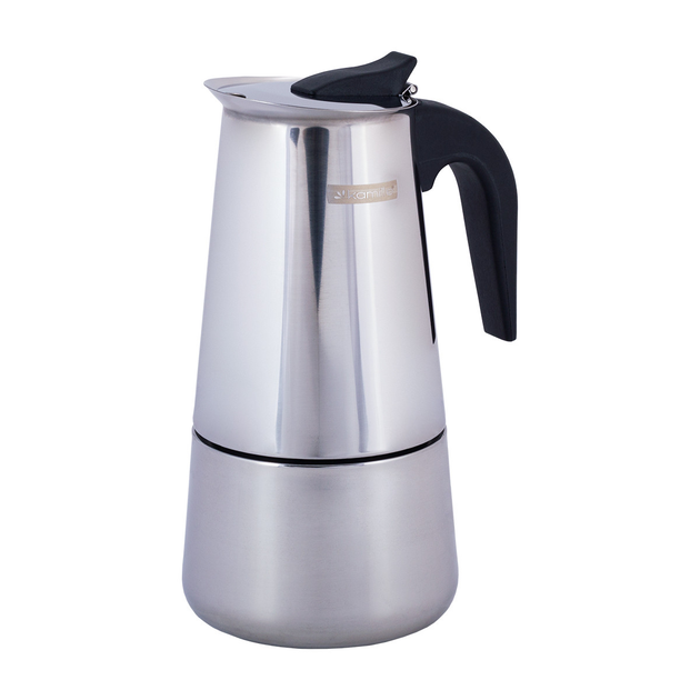 Кофеварка гейзерная Kamille 450 мл 9 чашек из нержавеющей стали (KM ...