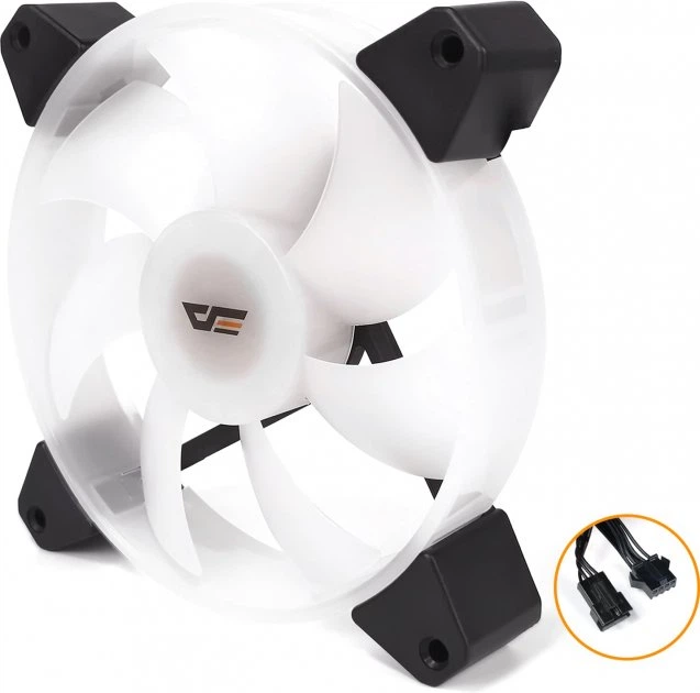 Вентилятор DARKFLASH CL8 4pin 120mm ARGB Белый - зображення 5
