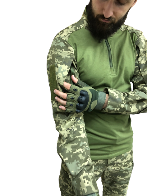 Камуфляжный костюм ЗСУ пиксель : рубашка убакс Ubacs и штаны Комбат Combat размер 56 рост 173-179 - изображение 2