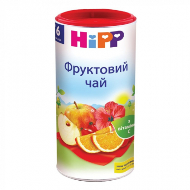 Дитячий чай HiPP фруктовий від 6 міс. 200 гр (9062300103899) - зображення 1