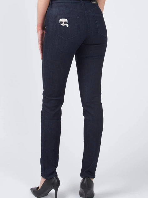 Jeansy slim fit damskie Karl Lagerfeld KLWP000101128W1-001 27 Czarne (9000004421840) - obraz 2