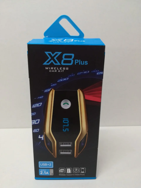 FM Модулятор с блютузом FM-X8 plus ART-4912 (3080) gl99 - изображение 2