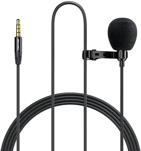 Микрофон Awei MK1 Clipper Microphone 3 м Black - изображение 1