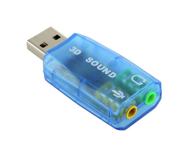 USB звуковая карта MHZ 3D Sound card 5.1 внешняя - изображение 2