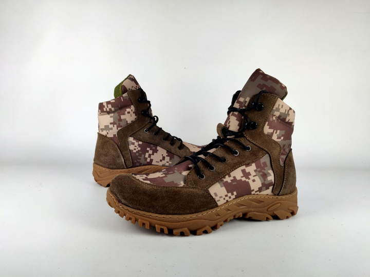 Берці тактичні черевики літні TVL 41 р коричневый піксельний камуфляж (41-000105) - зображення 2