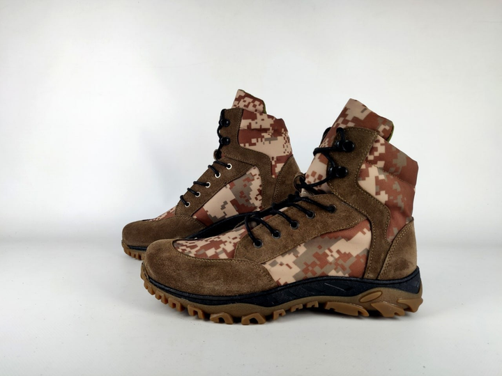 Берцы тактические ботинки летние TVL 44 р светло-коричневый пиксельный камуфляж (44-000103) - изображение 1