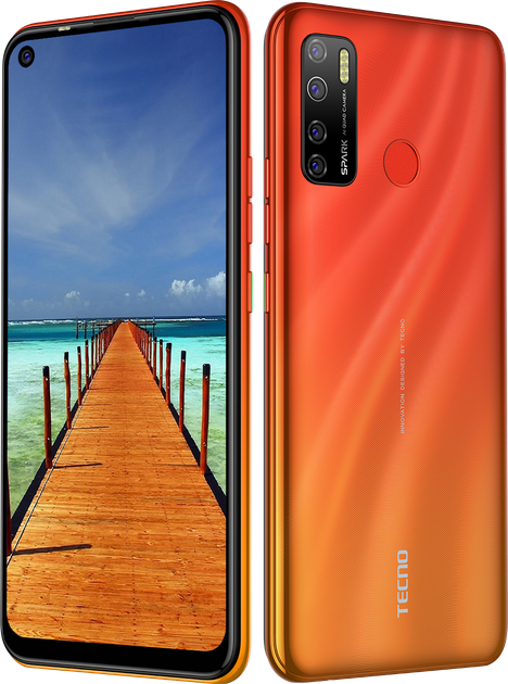 Мобильный телефон Tecno Spark 5 Pro 4/128GB Orange (4895180760280