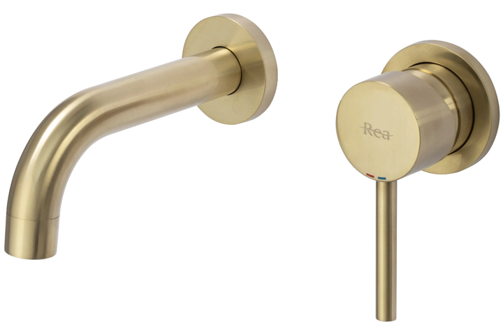 Смеситель для умывальника Rea Lungo скрытого монтажа brushed gold REA-B8652 - изображение 3