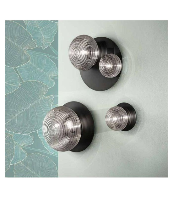 Бра Ondaluce TONDO Ø50 P22, E14 1*40W + E27 1*60W, fumè - изображение 2