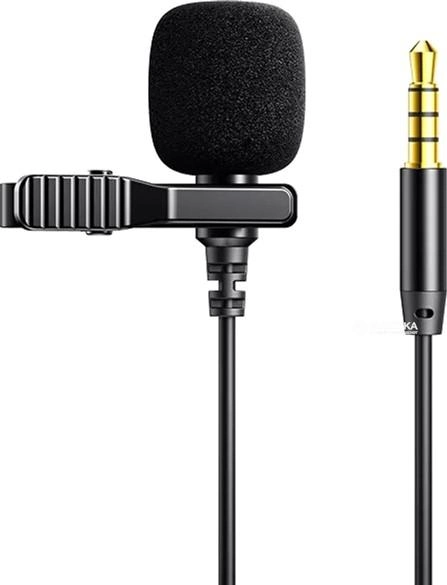 Микрофон петличный Joyroom JR-LM1 Lavalier Microphone 2 м Black - изображение 1