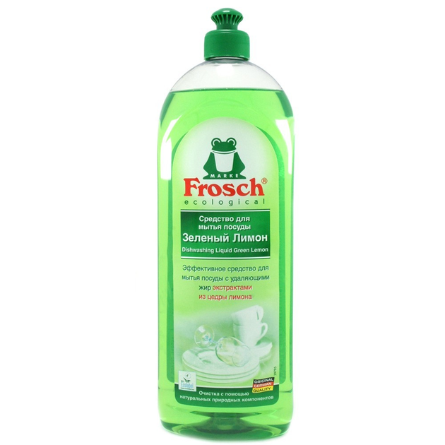 Средство для мытья посуды Frosch Зеленый лимон 1л. – фото, отзывы ...
