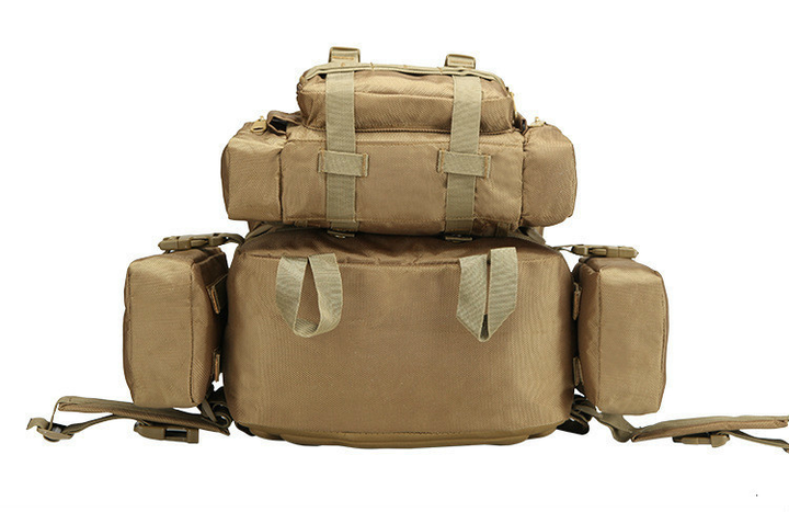 Рюкзак тактический с подсумками MHZ A08 50 л, песочный - изображение 2